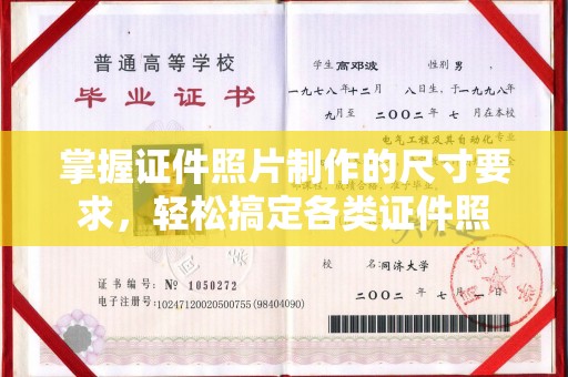 东乡族掌握证件照片制作的尺寸要求，轻松搞定各类证件照