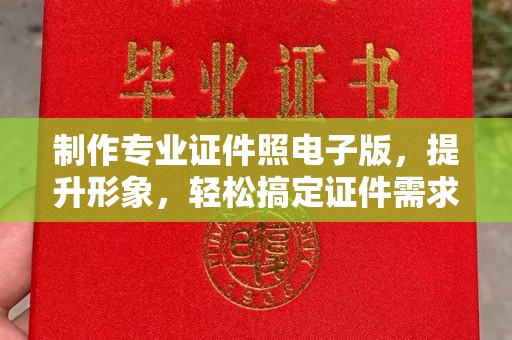 东乡族制作专业证件照电子版，提升形象，轻松搞定证件需求