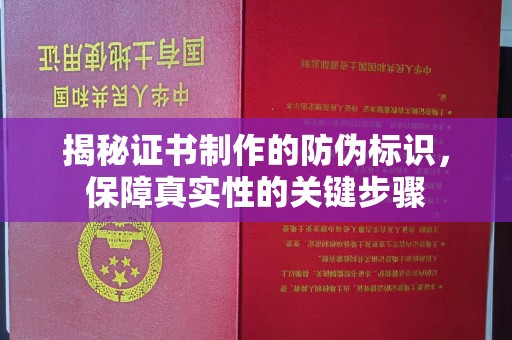 东乡族揭秘证书制作的防伪标识，保障真实性的关键步骤