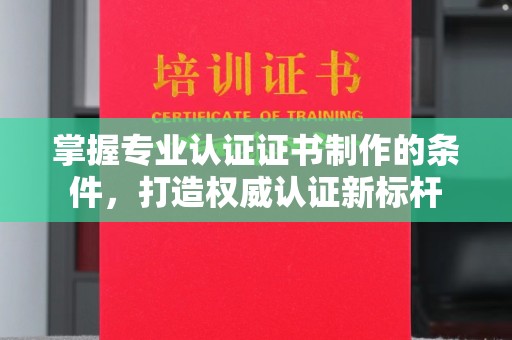 东乡族掌握专业认证证书制作的条件，打造权威认证新标杆