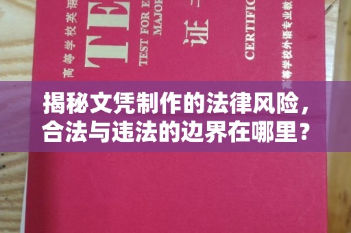 东乡族揭秘文凭制作的法律风险，合法与违法的边界在哪里？